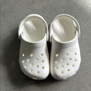 CROCS White Sandals with Perforated Design